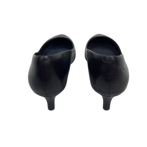 Rockport Total Motion Kalila  Womens 9 Leather Kitten Heel Pumps Black - Picture 3 of 10